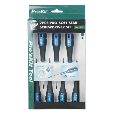 Skrūvgriežu komplekts Pro-Soft TR (7 gab.) SD-2302 Pro'sKit | Elektriķis