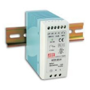 Impulsu barošanas bloks Mean Well 12V 5A 60W DIN sliedei | Elektriķis