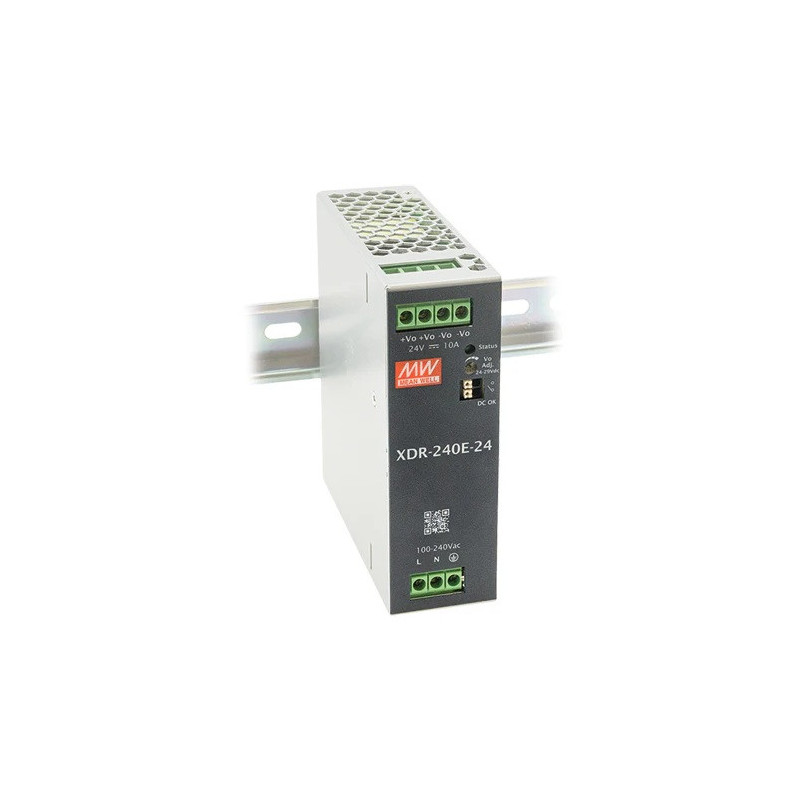 DIN sliedes barošanas avots 24V 10A MEAN WELL 240W | Elektriķis