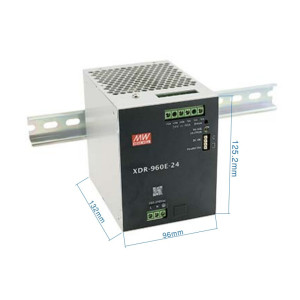 DIN sliedes barošanas avots MEAN WELL XDR-960E 48V 20A | Elektriķis