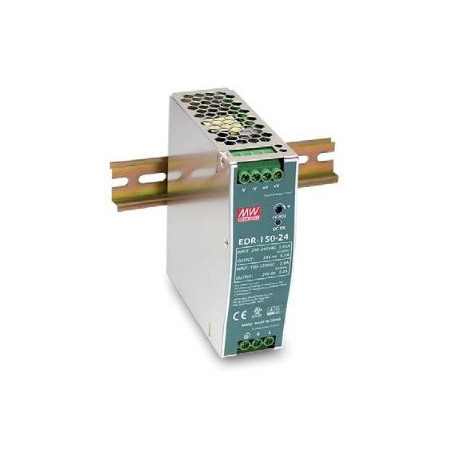 Impulsu barošanas bloks Mean Well 24V 6.5A DIN sliede | Elektriķis