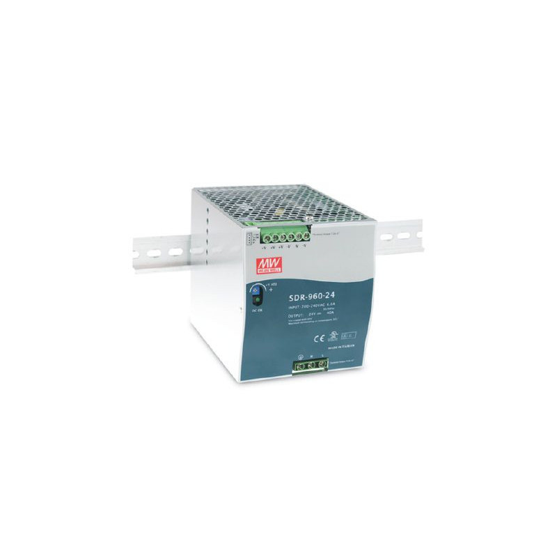 Impulsu barošanas bloks 48V 20A MEAN WELL DIN sliedei | Elektriķis