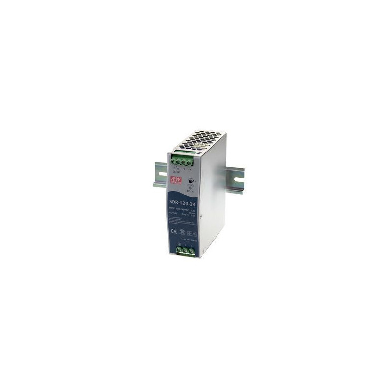 Impulsu barošanas bloks 24V 5A MEAN WELL 40x125mm | Elektriķis