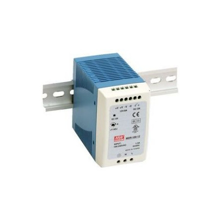 Impulsu barošanas bloks Mean Well 24V 4A 96W DIN | Elektriķis
