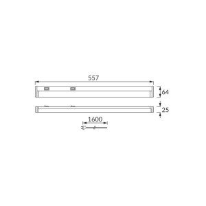 Lineāra lampa LED MANUEL 10W CCT ar krāsu temperatūru | Elektriķis