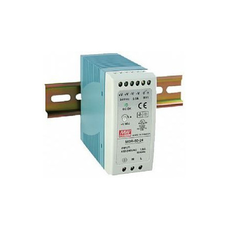 Impulsu barošanas bloks 24V 2.5A MEAN WELL 40x90x100mm | Elektriķis