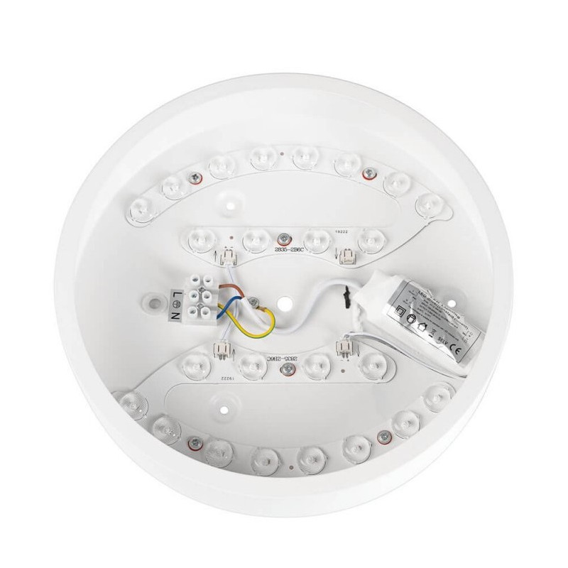 LED griestu lampa 18W 3000K balts korpuss 250x80 mm | Elektriķis