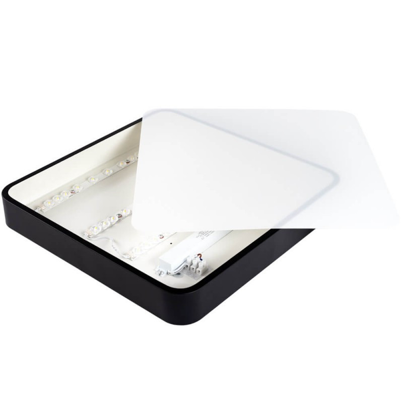 LED ceiling lamp PD30-A2, 30W, 3000K, IP20, black
