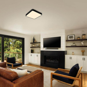 LED ceiling lamp PD30-A2, 30W, 3000K, IP20, black