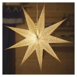 Iekarama Ziemassvētku papīra zvaigzne 60 cm, 230V, IP20 | Elektriķis
