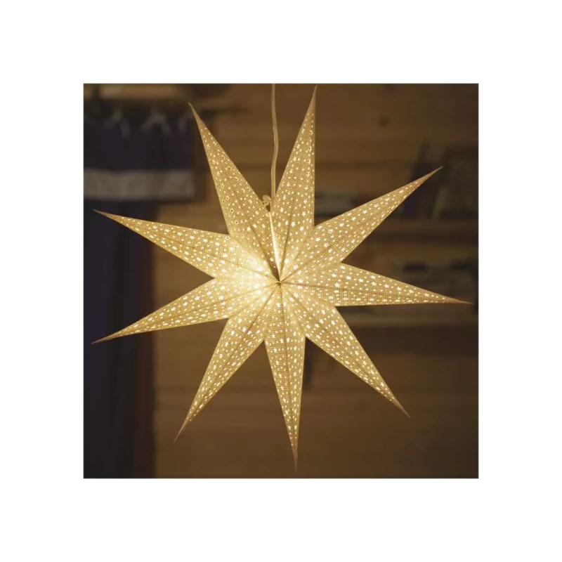 Iekarama Ziemassvētku papīra zvaigzne 60 cm, 230V, IP20 | Elektriķis