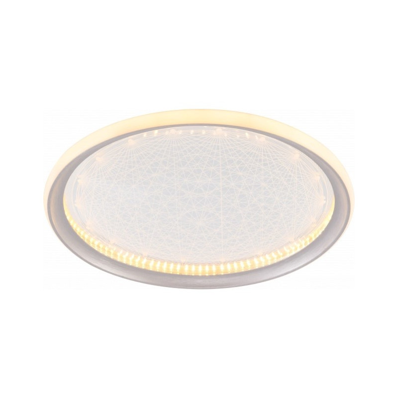 LED ceiling light 42W CCT silver, 400x100 mm