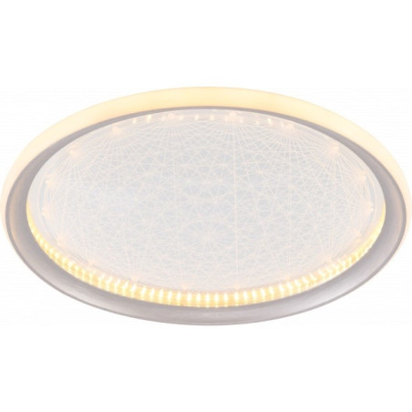 LED ceiling light 42W CCT silver, 400x100 mm