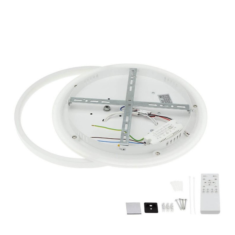 LED griestu lampas 54W, 220-240V, IP20, ar tālvadību | Elektriķis