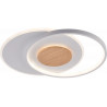 LED griestu lampas, 54W, balta/koka, ar gaismas regulēšanu, ar tālvadību, CCT