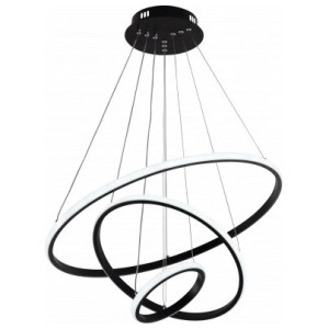 LED griestu lampa Optonica PD78-A3 78W, IP20, melna | Elektriķis
