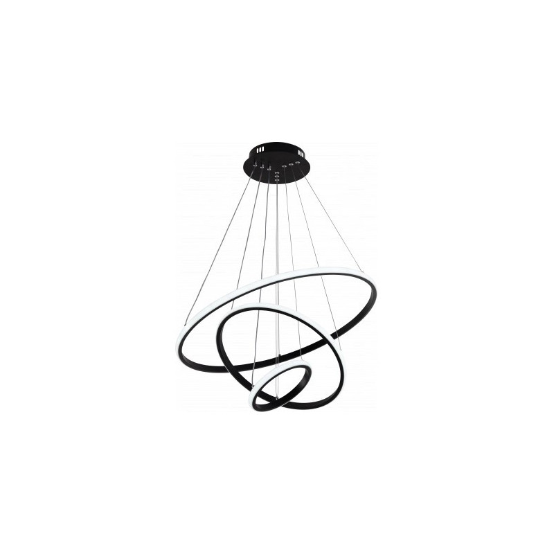 LED griestu lampa Optonica PD78-A3 78W, IP20, melna | Elektriķis