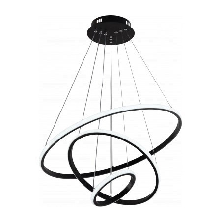 LED griestu lampa Optonica PD78-A3 78W, IP20, melna | Elektriķis
