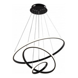 LED griestu lampa Optonica PD78-A3 78W, IP20, melna | Elektriķis