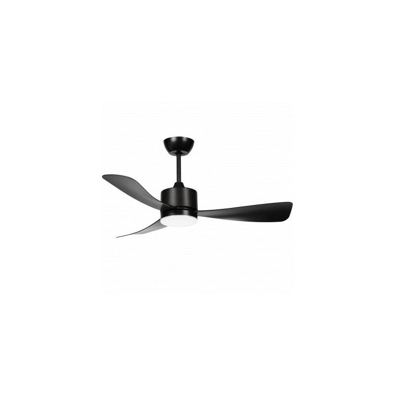LED griestu ventilators ar gaismu 18W 3CCT melns ar tālvadību | Elektriķis
