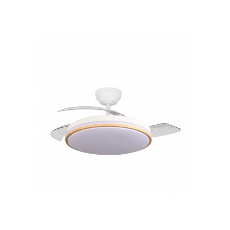 LED ventilators griestam 30W 3CCT balts/koksne ar tālvadību | Elektriķis