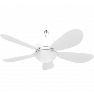 LED ventilatora spuldze E27 12W 3CCT balta ar tālvadību | Elektriķis