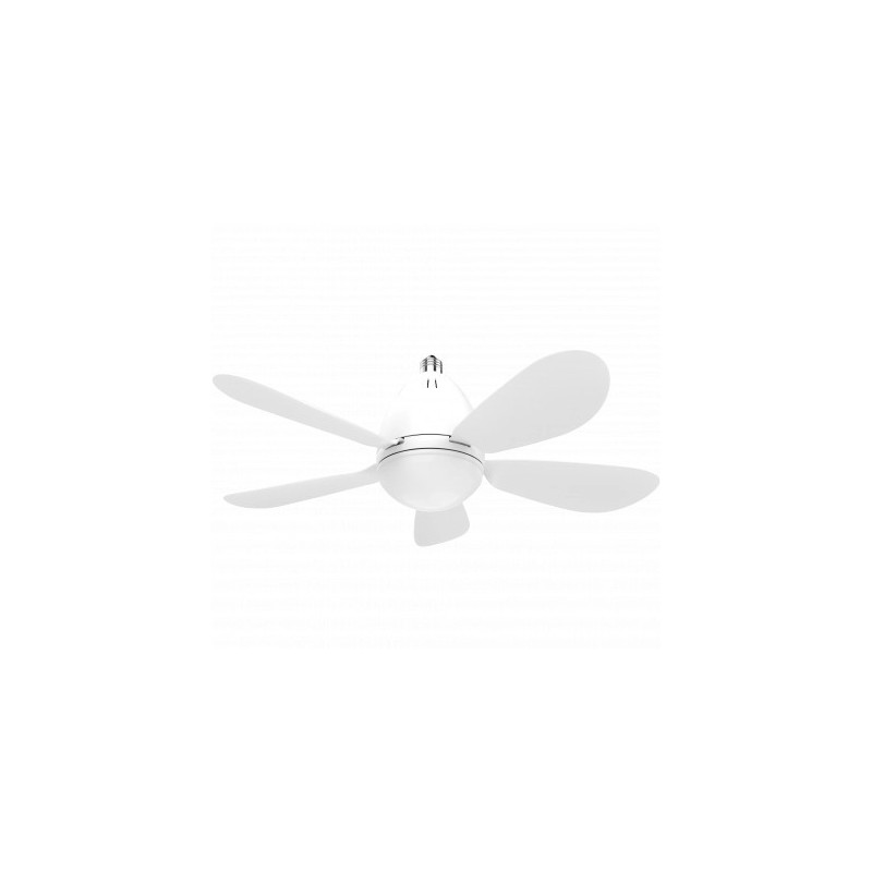 LED ventilatora spuldze E27 12W 3CCT balta ar tālvadību | Elektriķis