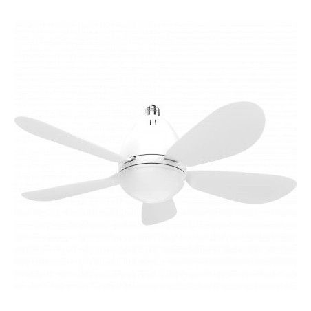 LED ventilatora spuldze E27 12W 3CCT balta ar tālvadību | Elektriķis