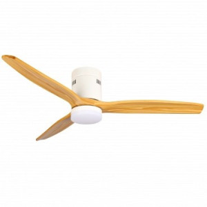 LED griestu ventilatora gaismeklis 18W 3CCT balts/koka tonis | Elektriķis