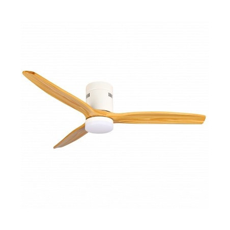 LED griestu ventilatora gaismeklis 18W 3CCT balts/koka tonis | Elektriķis