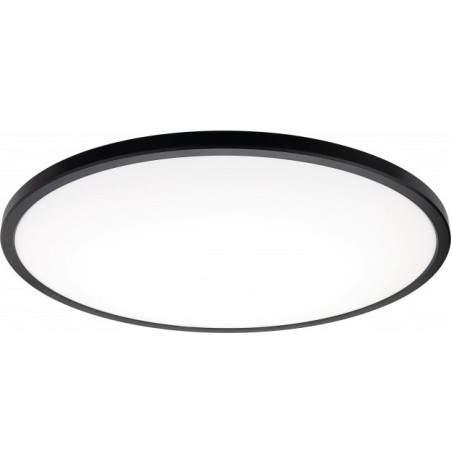 LED griestu gaismeklis 32W CCT RGB melns korpuss | Elektriķis
