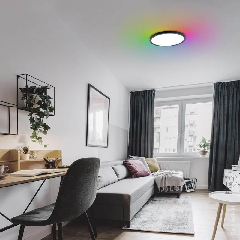 LED griestu gaismeklis Optonica PD18-A1 18W RGB CCT | Elektriķis