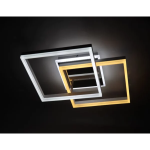 Griestu LED lustra BALTIK GAISMA, 92 W, 2700 - 6400 K, 4800 - 7360 lm, 48 x 48 x 13 cm, ar tālvadības pulti